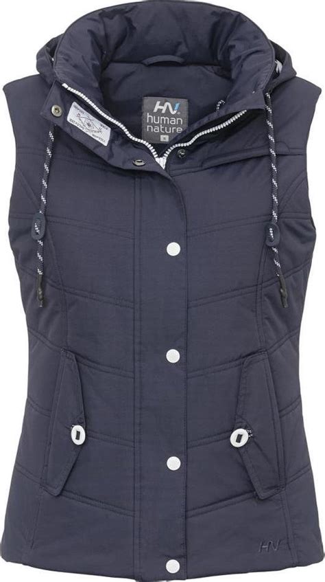 blauwe bodywarmer dames